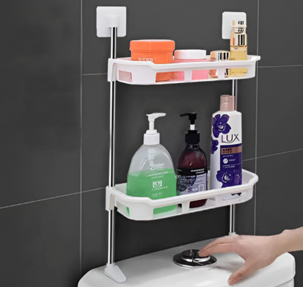 رف المرحاض ذو طبقتين