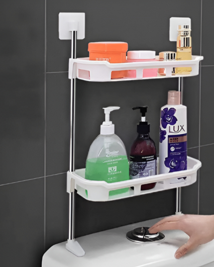 رف المرحاض ذو طبقتين