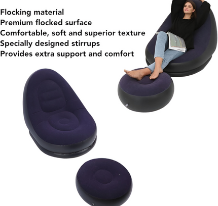 Portable Air Inflatable Chair Set