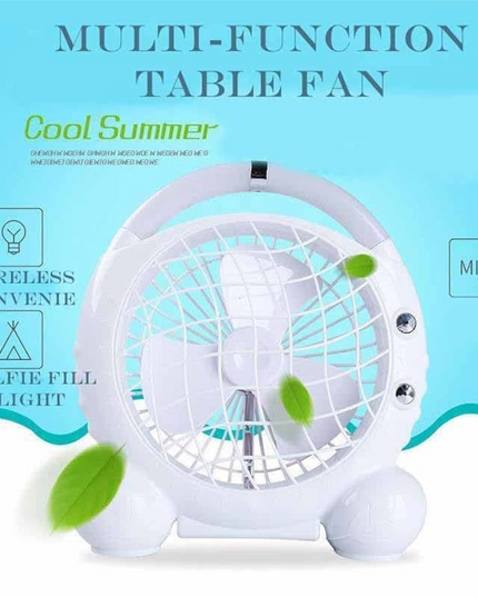 Portable Mini Fan with Led Light JR-5500