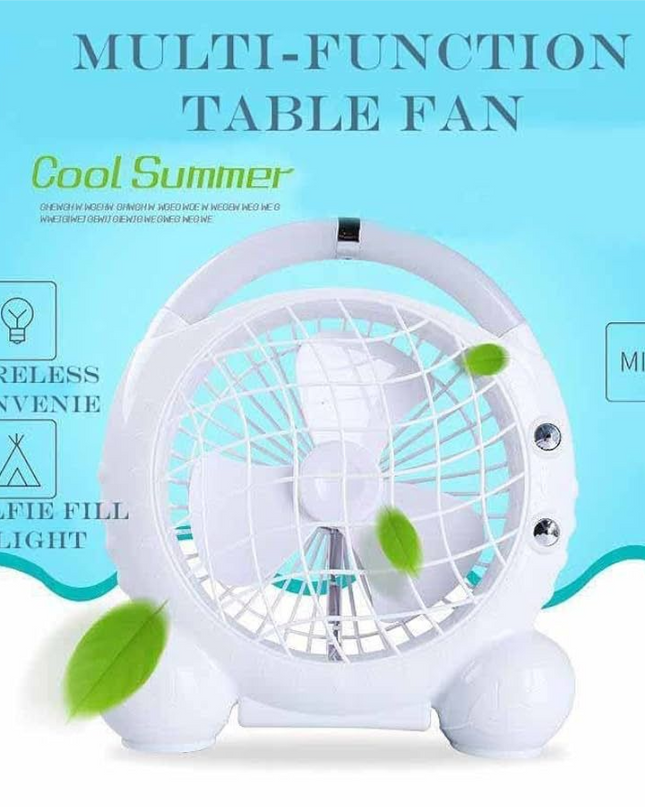 Portable Mini Fan with Led Light JR-5500