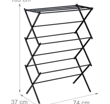 Foldable Clothes Drying Rack 3 Tier