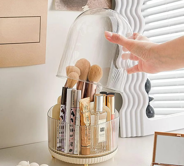 Makeup Brush Holder Oragnizer With Lid