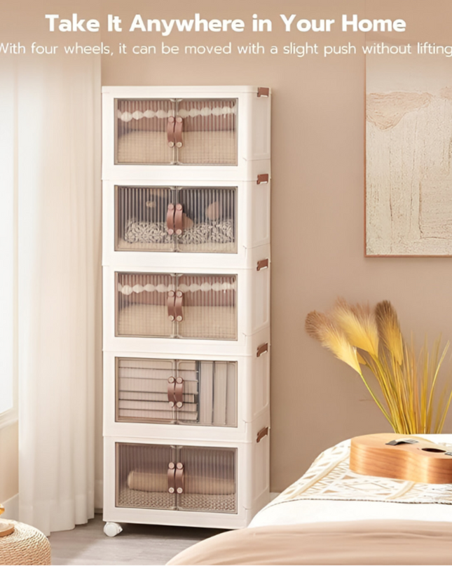 5 Layer Foldable Storage Cabinet