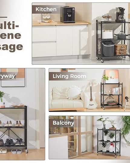 رف مطبخ مكون من 3 طبقات