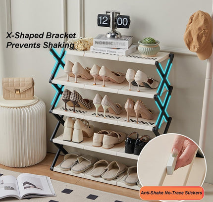 Foldable Shoe Rack 5 Layers