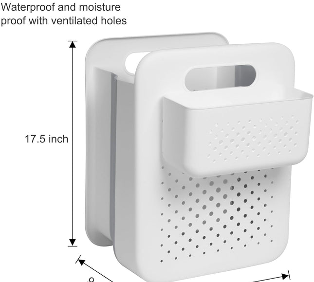 سلة غسيل قابلة للطي مثبتة على الحائط