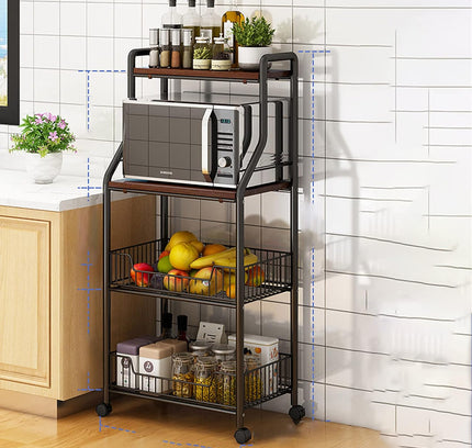 عربة تخزين المطبخ