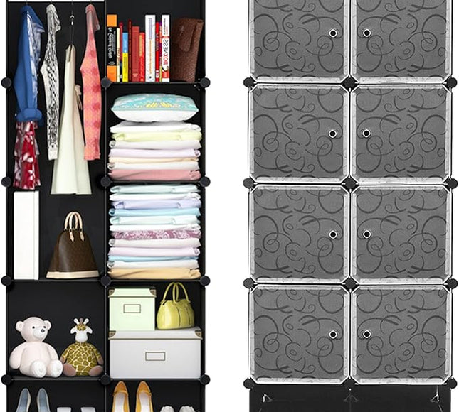 Wardrobe 8 Cube With Shoe Rack