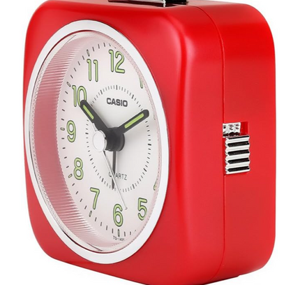Casio Analog Table Clock Tq-143S-4Df Red