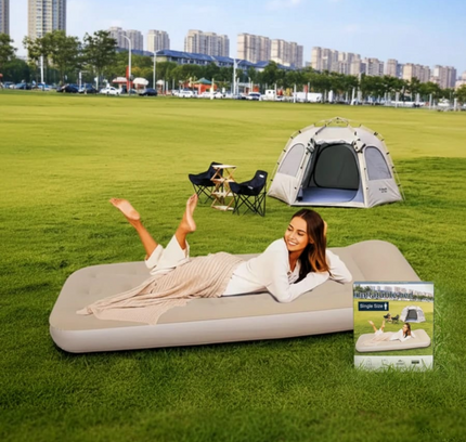 Inflatable Single Size Bed Automatic Pump-190X73X22Cm