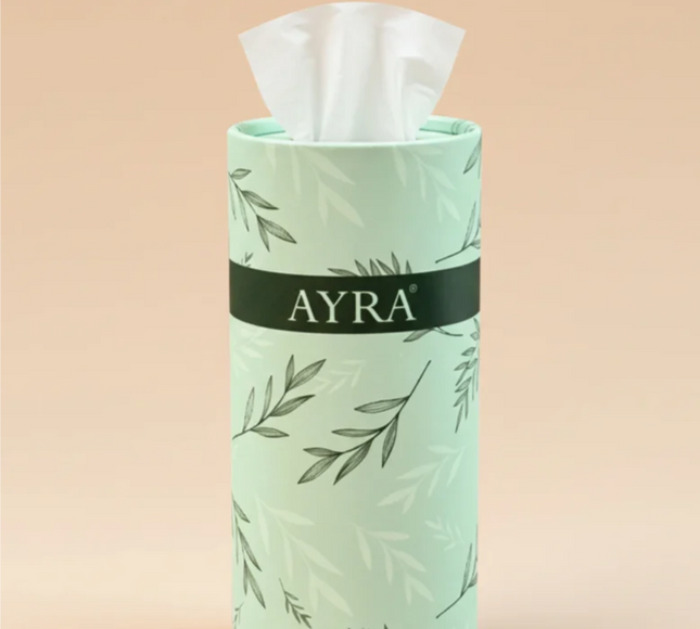 Ayra Cylinder Tissue Box 2-Ply 4Pcs-Outer