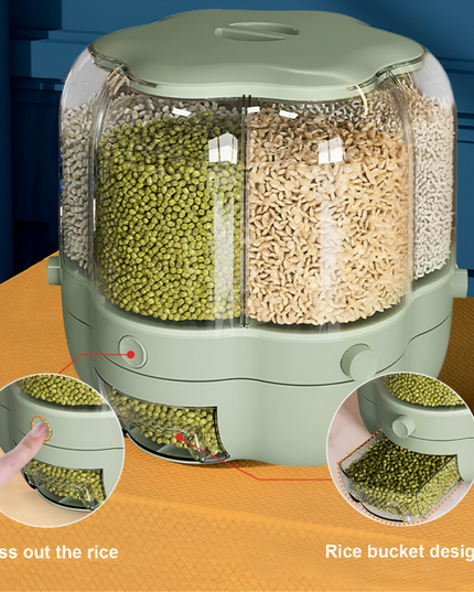 برميل أرز دوار 360 درجة