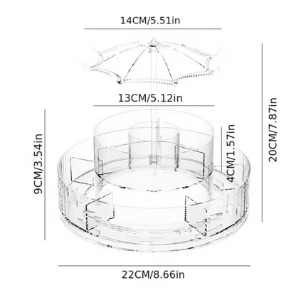 360 Rotatable Cosmetic Storage Rack