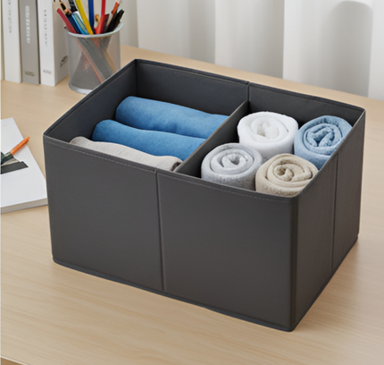 Compartment Storage Box 2 Shelf