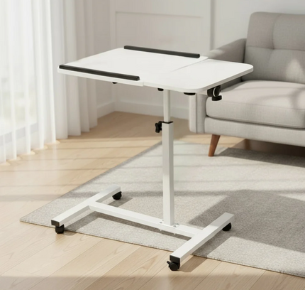 Rolling Laptop Desk with Wheels Adjustable