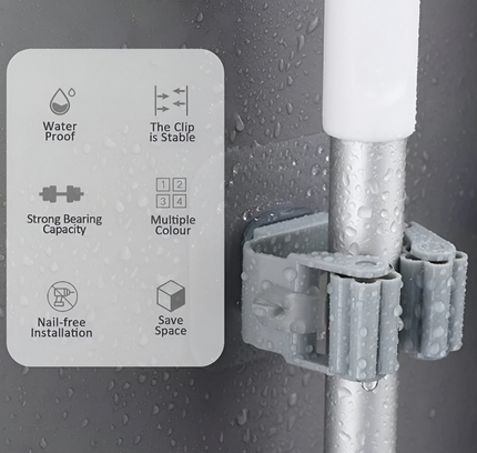 علاقة ممسحة مثبتة على الحائط، قطعة واحدة