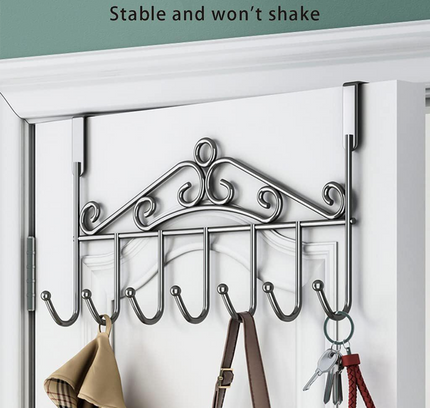 Over Door Hanger Metal 6 Hooks