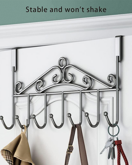 خطاف معدني فوق الباب بستة خطافات