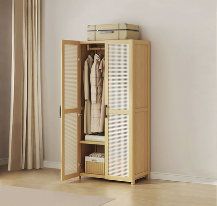 Wooden Wardrobe Storage Organizer