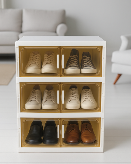 Telescopic Shoe Rack 2 Column 3 Layer