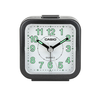 Casio Analog Table Clock, Black - Tq-141-1Df