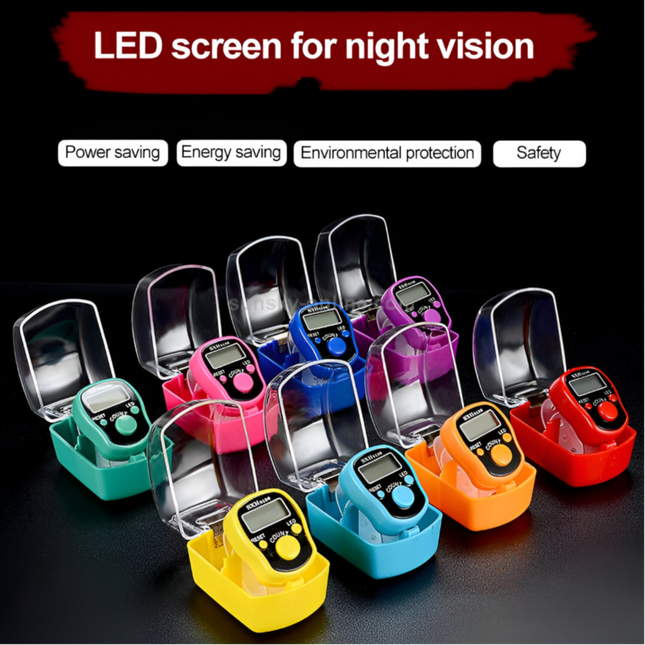عداد الأصابع مع ضوء LED