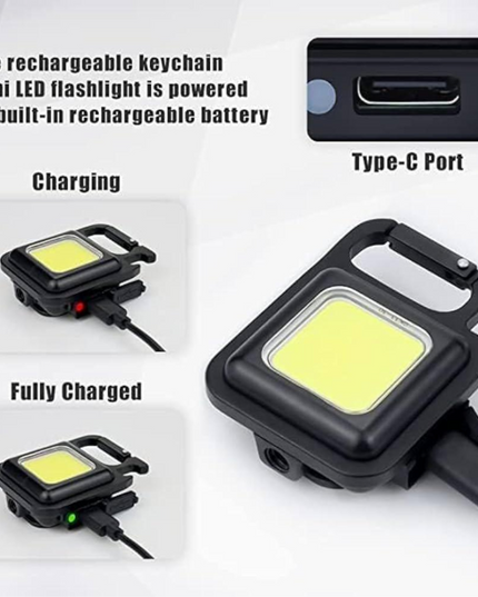 Mini Rechargeable Led Light with Key Chain