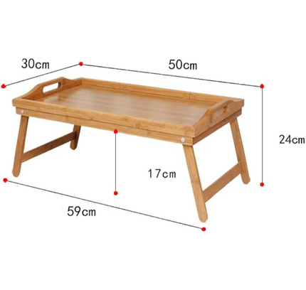 Foldable Bamboo Tray with Bed Table