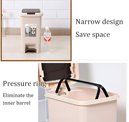 Plastic Trash Can Lid Press 30 Liter
