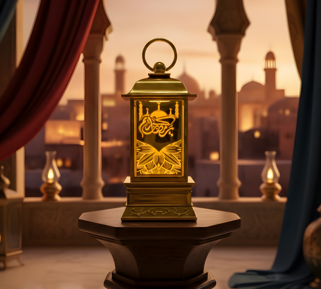 Ramadan Led Decoration Light Lamp - Golden