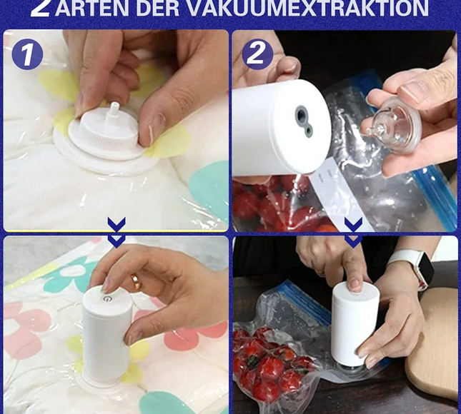 Portable Mini Air Pump Vacuum Sealer