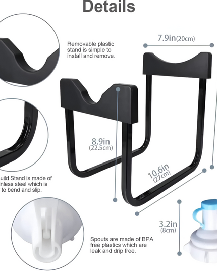 Water Bottle Dispenser Stand with Faucet