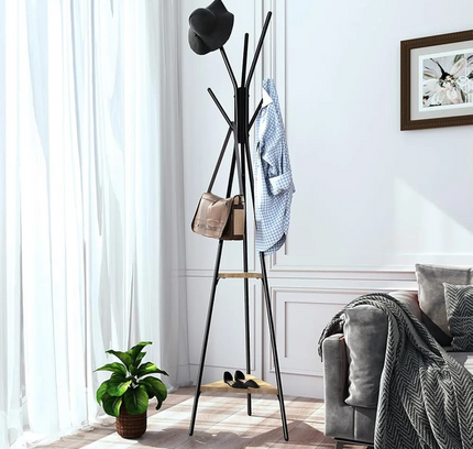 Portable Coat Rack With Stands