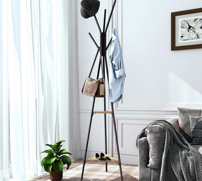 Portable Coat Rack With Stands