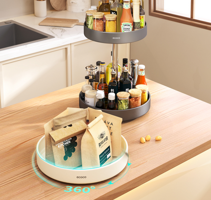 Kitchen Rotating Spice Storage Rack Ecoco