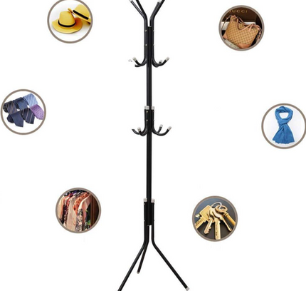Metal Coat Rack 12 hooks