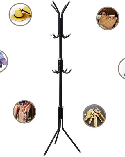 Metal Coat Rack 12 hooks