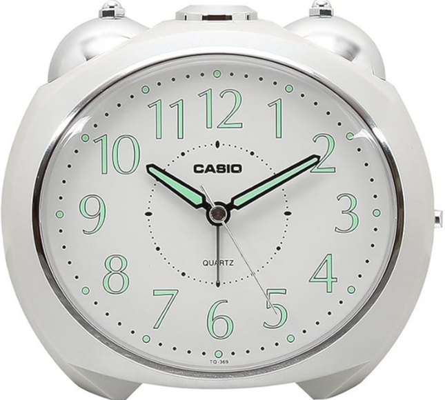 Casio Analog Table Clock White Tq-369-7Df
