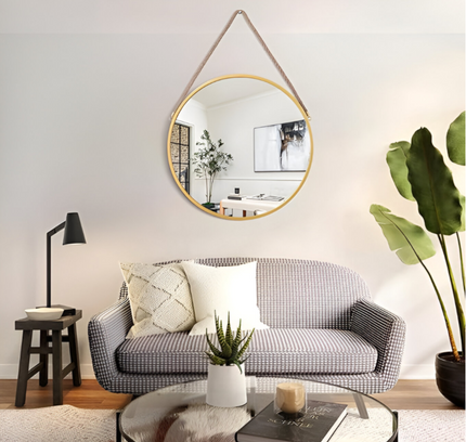 Wall Hanging Mirror Round Shape