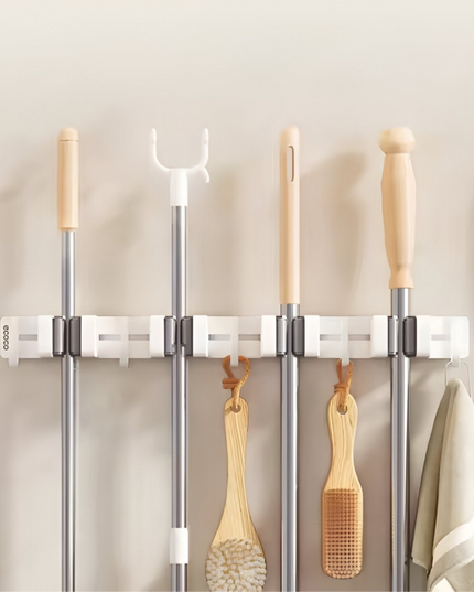 Wall Mounted Mop & Broom Holder