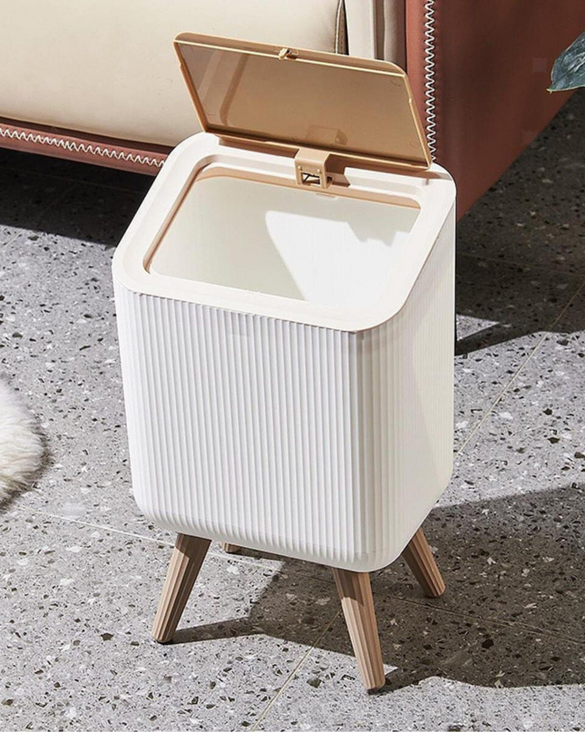 Trash Can Garbage Basket Lid Press