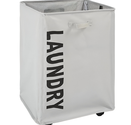 سلة غسيل قابلة للطي مع عجلات