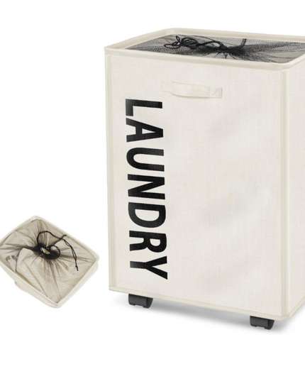 Foldable Laundry Basket With Wheels