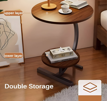 2 Tier Coffee Table Round Shape