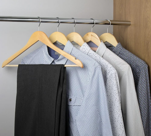 Wooden Clothe Hangers 5 Pcs Set