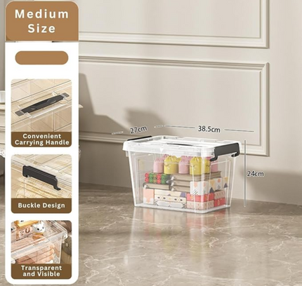 Plastic Transparent Storage Box Small