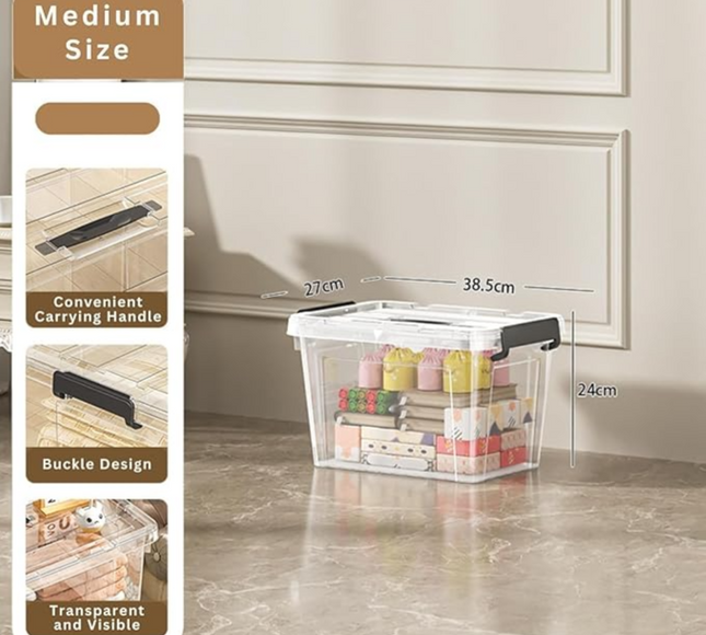 Plastic Transparent Storage Box Small