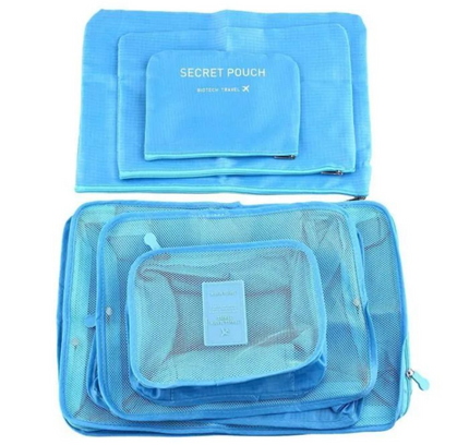 مجموعة حقائب تنظيم الأمتعة للسفر مكونة من 6 قطع