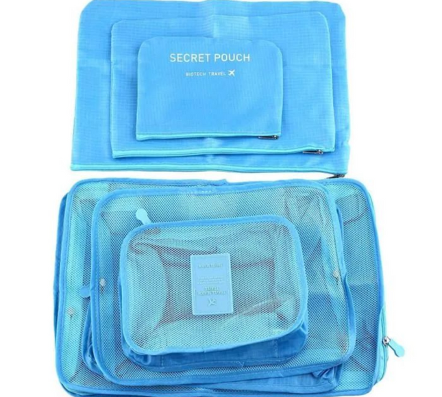 مجموعة حقائب تنظيم الأمتعة للسفر مكونة من 6 قطع